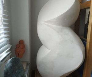 Freie Form aus Ytong, freie Form aus Speckstein, Venus von Willendorf 